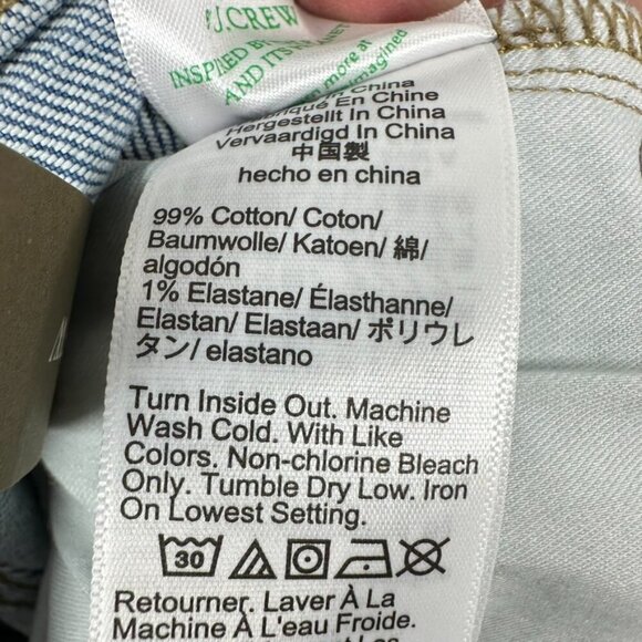 J. Crew Women's Size 26 1996 Slim Wide Leg‎ Medium Wash NWT Classic - Picture 14 of 14